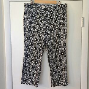 Laundry By Shelli Segal Blue Graphic Print Crop Pants Size 10